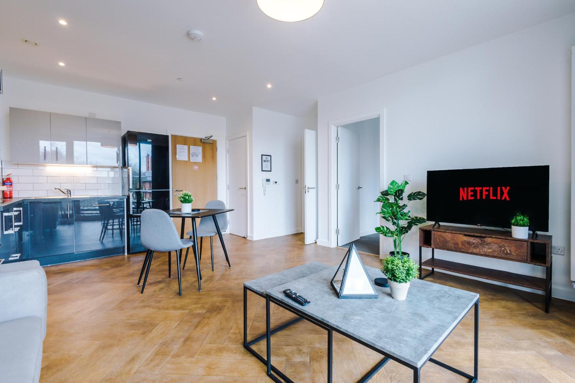 Hilltop Serviced Apartments - Ancoats Mánchester Habitación foto